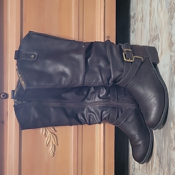 Mootsies Tootsies Women's Brown Zip Boots Size 6 - Picture 1 of 9